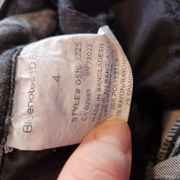 BLACK distressed acid wash stretchy ripped jeans punk emo y2k - Picture 9 of 9